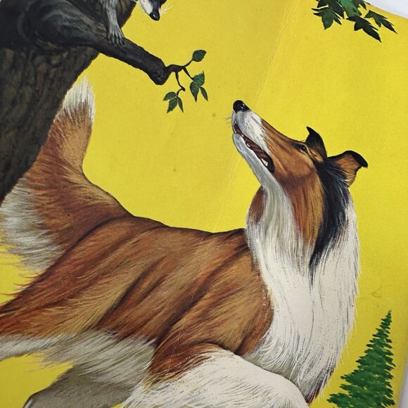 Vtg 1979 Lassie Landslide At Roberts Range Coloring Book Golden READ - Picture 6 of 13